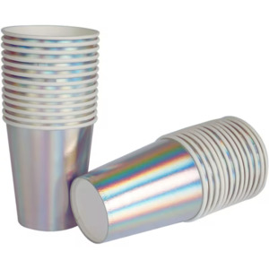 Shimmery Silver Cups (20 pack)