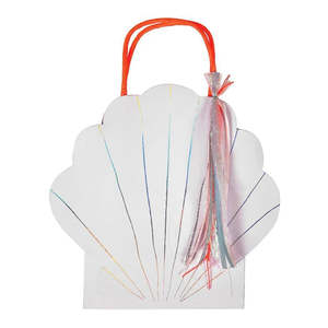 Party Supplies: Mermaid Shell Party Bags (8 Pack)