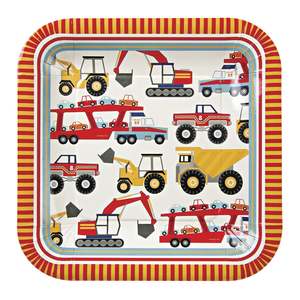Big Rig Paper Plates ( 12 Pack)