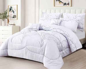 7 piece OVERSIZED PRINT comforter set