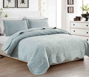 Pale Blue Luxury Bedspread