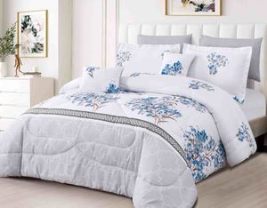 7 piece OVERSIZED PRINT comforter set
