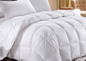 250 Gsm White Duvet Inner With Damask Stripe