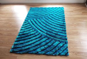 Products: 3d Cut Art Silk Area Rug On Heavy Cotton Base