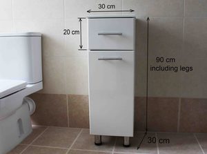 Products: SHORT BATHROOM STORAGE CABINET - Live in Style