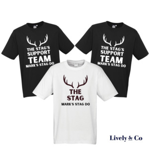 Lively Co Exclusive: STAG DO Personalised T-Shirts