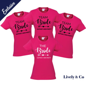 Lively Co Exclusive: Hen's Party Personalised T-Shirts