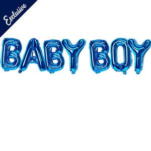 Balloon Foil: Baby Boy Blue Balloons