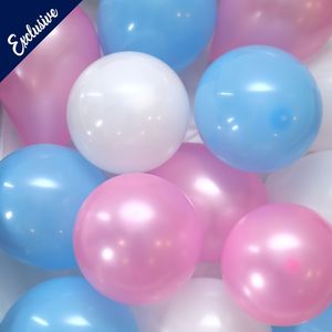 Balloon Latex: Baby Box 5" Balloon Set Pink & Blue