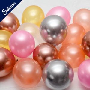 Balloon Latex: Baby Box 5" Balloon Set Rose Gold