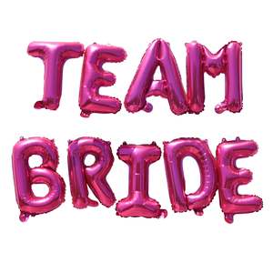 Balloons Script: Team Bride Pink Balloons