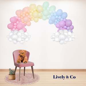 Balloon DIY Garland - Pastel Macaron Rainbow