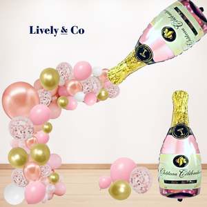 Balloon Garlands: Balloon DIY Garland - Champagne Bottle