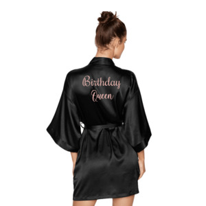 Birthday Queen Satin Robe