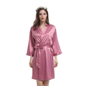 Stunning Satin Bridal Robe - Dusty Rose | Personalised or Plain