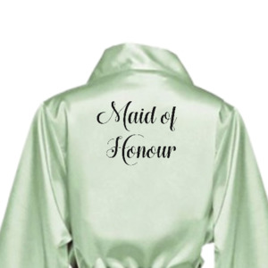 Stunning Satin Bridal Robe - Personalised or Plain