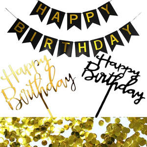Birthday Starter Pack - Black and Gold