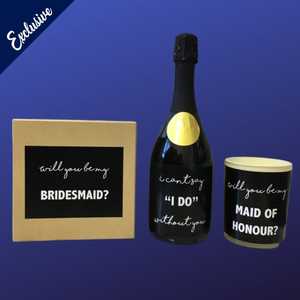 Hen Stag Personalised T Shirts: Black I Do Crew Proposal Set