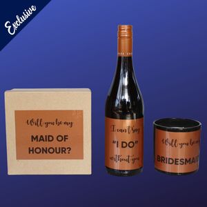 Copper Bridesmaid Proposal Vinyl Stickers