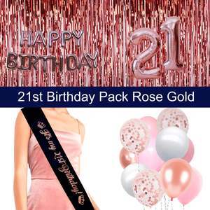 Easy Party Upgrades: 21st Birthday Pack Rose Gold