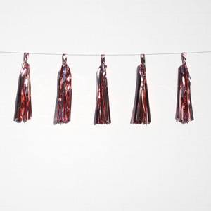 Metallic Rose Gold Tassels