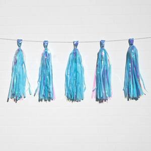 Tassels: Holographic Blue Tassels