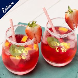 Glass Decals: Mummy To Be & Daddy To Be Decal Vinyl Stickers