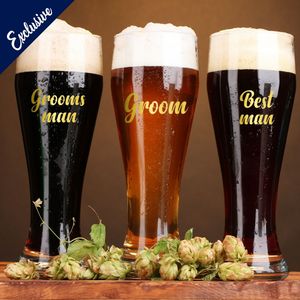 Design B: Groom, Groomsman & Best Man Decal Vinyl Stickers