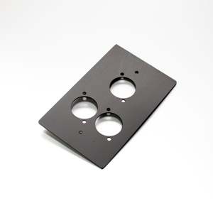Cable Reels And Stage Boxes: Livesound - WP03B - Triple D'Series Wall Plate Anodised Black.