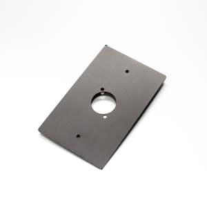 Cable Reels And Stage Boxes: Livesound - WP01B - Single D'Series Wall Plate Anodised Black.