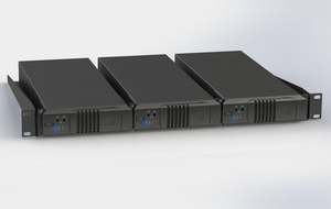 Quest Engineering: Quest - uRAK2 - 1RU Mounting Shelf for 3 x QX300 Amplifiers.