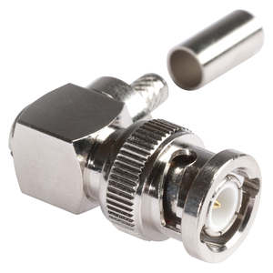 Hi-Con - BNC58M90 - Right Angle BNC Crimp Connector.