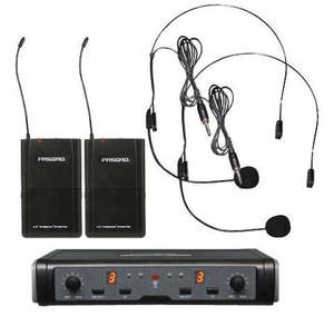 Pasgao: Pasgao - PAW-266/PBT-172/PL90 - Wireless Mic System With 2 x Lapel Mics