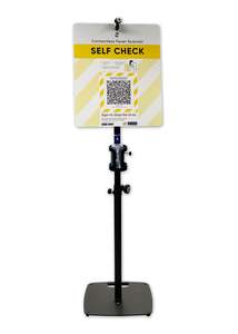 Fever Scanner Stand With Custom Printed QR Code For Businesses