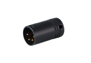 Cable Techniques - Low-Profile Right Angle XLR 4-pin Male, A-Shell.