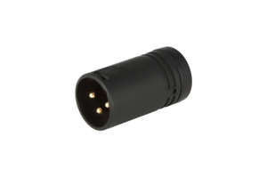 Cable Techniques - Low-Profile Right Angle XLR 3-pin Male, B-Shell.