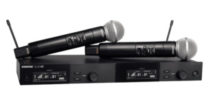 Pa Equipment: Shure - SLXD24D-SM58-H57 - Digital Wireless Dual Handheld System (520-564 Mhz)