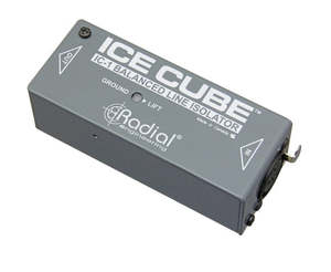 Di Boxes Dante Audio Solutions: Radial Engineering - Icecube - Balanced XLR Line Isolator.