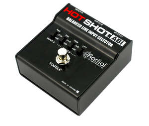 Di Boxes Dante Audio Solutions: Radial Engineering - Hotshot - ABI - Footswitch Selector for Balanced Inputs.