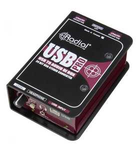 Di Boxes Dante Audio Solutions: Radial Engineering - USB-Pro - USB Laptop Direct Box.
