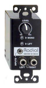 Radial Engineering - StageBug SB-5W - Passive Wall-mountable Stereo Direct Box.