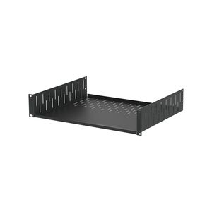 19 Racking 1: Penn Elcom - R1297/2UK - 2U Black Clamping Rack Shelf - 367mm Deep.