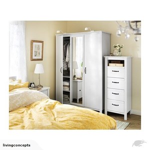 IKEA - BRUSALI free standing wardrobe with mirror - Living Concepts