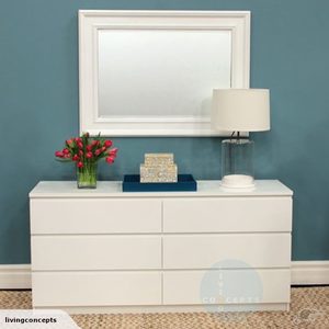 Products: IKEA - MALM Lowboy Chest of 6 drawers - Living Concepts