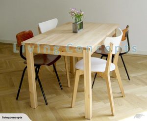 Products: IKEA BJORKUDDEN solid wood dining table - Living Concepts