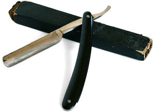 Vintage Style Straight Edge Blade