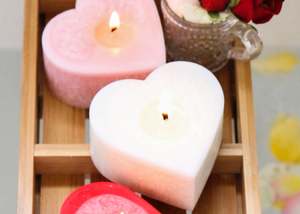 Heart Candles: Pinot Blanc Heart