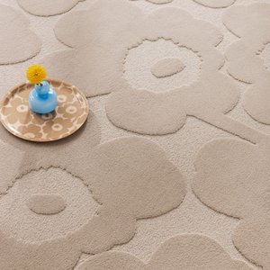 Products: Marimekko Unikko Rug Light Beige - Living Room Workshop & Showroom
