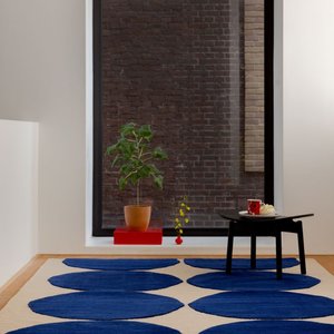 Products: Marimekko Isot Kivet Rug Blue - Living Room Workshop & Showroom