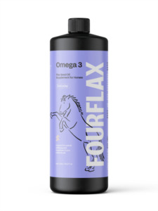 Fourflax Equine Omega 3 Flax Seed Oil - Living Rural